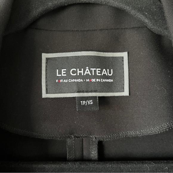 NWOT le chateau 3/4 Sleeve Long Black Blazer/Jacket, XS, made in Canada - Picture 6 of 14